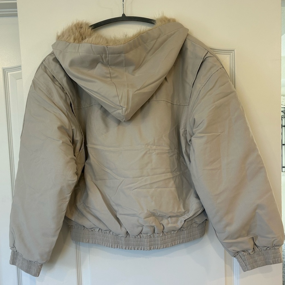NWT Fashion Women's Retro Fur Collard Warm Hooded Jacket - Picture 4 of 10